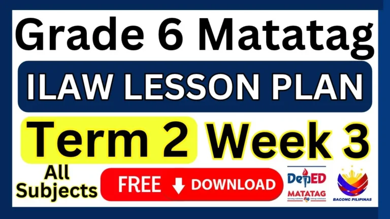 ILAW Lesson Plan Grade 6 Term 2 Week 3