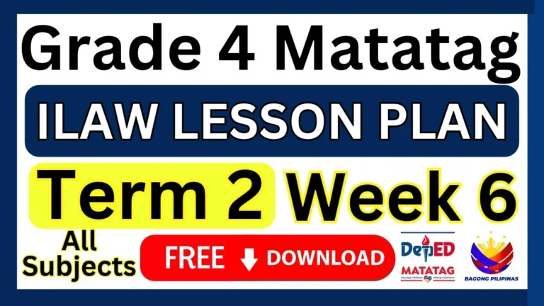 ILAW Lesson Plan Grade 4 Term 2 Week 6