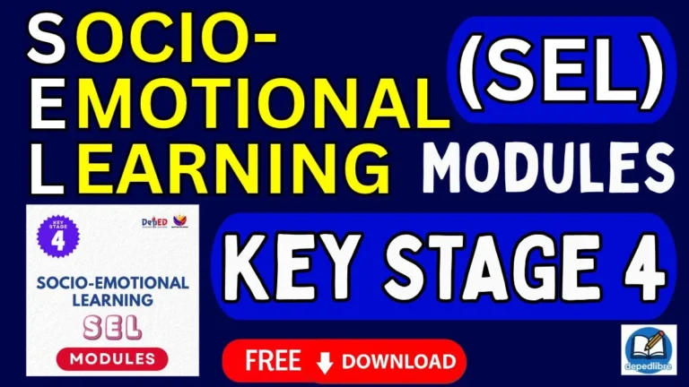 Socio-Emotional Learning Module for DepEd Key Stage 4